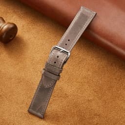 image-New Italian Style Genuine Leather Watch Strap Retro Oil Wax Skin Ultra-thin Quality Business Watchbands 18/19/20/21/22mm