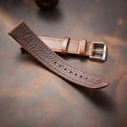 image-New Italian Style Genuine Leather Watch Strap Retro Oil Wax Skin Ultra-thin Quality Business Watchbands 18/19/20/21/22mm