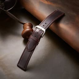 image-New Italian Style Genuine Leather Watch Strap Retro Oil Wax Skin Ultra-thin Quality Business Watchbands 18/19/20/21/22mm