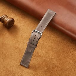 image-New Italian Style Genuine Leather Watch Strap Retro Oil Wax Skin Ultra-thin Quality Business Watchbands 18/19/20/21/22mm