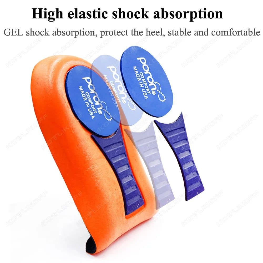image-Orthopedic Half Insoles For Plantar Fasciitis Pain Relief Heel Pad Sports Running Soft Elastic Shock Absorption Heel Foot Insert