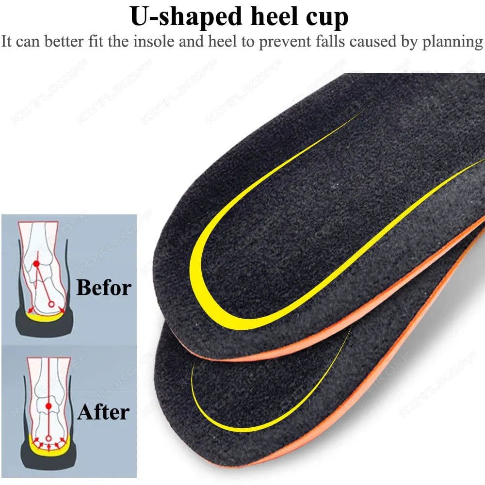 image-Orthopedic Half Insoles For Plantar Fasciitis Pain Relief Heel Pad Sports Running Soft Elastic Shock Absorption Heel Foot Insert