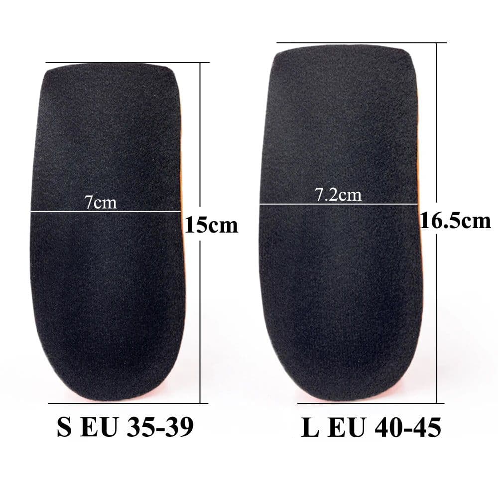 image-Orthopedic Half Insoles For Plantar Fasciitis Pain Relief Heel Pad Sports Running Soft Elastic Shock Absorption Heel Foot Insert