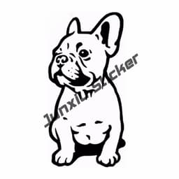 image-French Bulldog Holographic Decal Dog Paws Breed Bumper Sticker - for Laptops Tumblers Windows Cars Trucks Walls Decoration