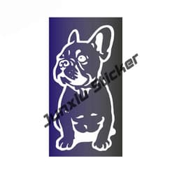 image-French Bulldog Holographic Decal Dog Paws Breed Bumper Sticker - for Laptops Tumblers Windows Cars Trucks Walls Decoration
