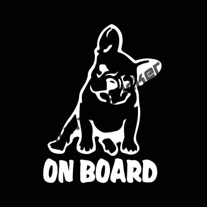 image-French Bulldog Holographic Decal Dog Paws Breed Bumper Sticker - for Laptops Tumblers Windows Cars Trucks Walls Decoration
