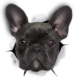 image-French Bulldog Holographic Decal Dog Paws Breed Bumper Sticker - for Laptops Tumblers Windows Cars Trucks Walls Decoration