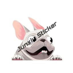 image-French Bulldog Holographic Decal Dog Paws Breed Bumper Sticker - for Laptops Tumblers Windows Cars Trucks Walls Decoration