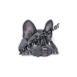 image-French Bulldog Holographic Decal Dog Paws Breed Bumper Sticker - for Laptops Tumblers Windows Cars Trucks Walls Decoration