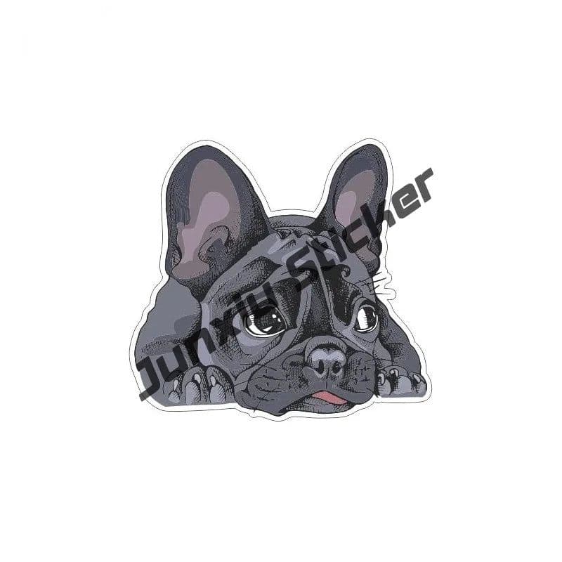 image-French Bulldog Holographic Decal Dog Paws Breed Bumper Sticker - for Laptops Tumblers Windows Cars Trucks Walls Decoration