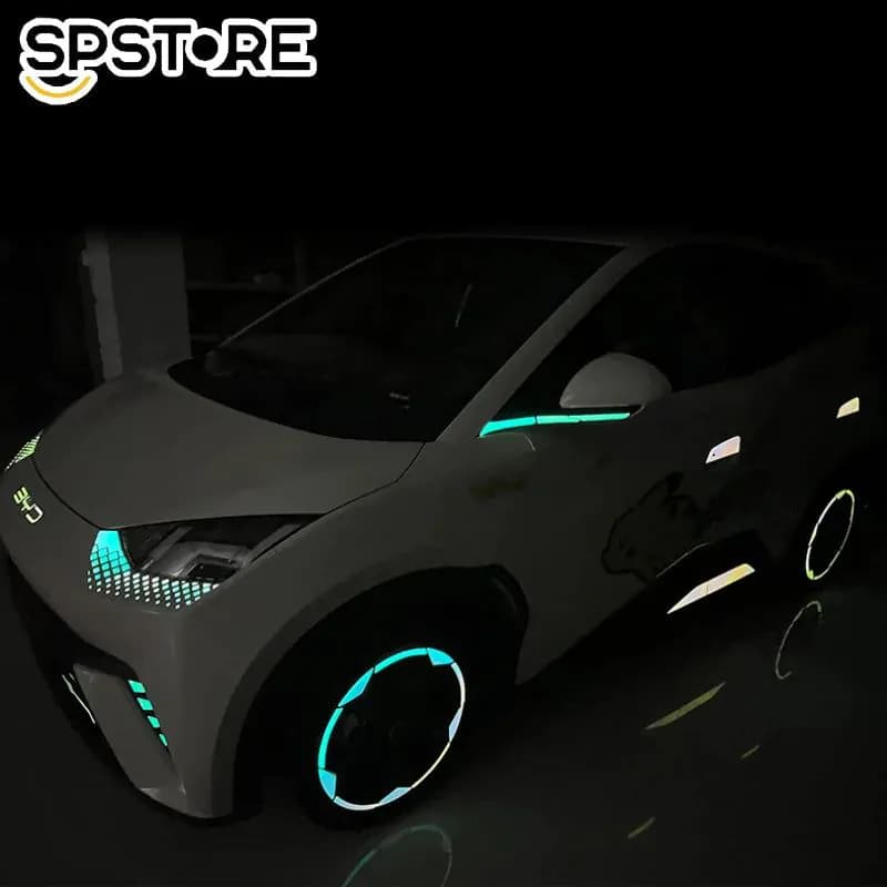 image-For BYD Seagull Car Gradient Laser Stickers Reflective Sticker Exterior Modification Personalized Car Refit Parts Accessories