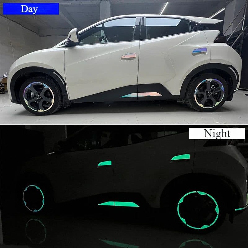 image-For BYD Seagull Car Gradient Laser Stickers Reflective Sticker Exterior Modification Personalized Car Refit Parts Accessories