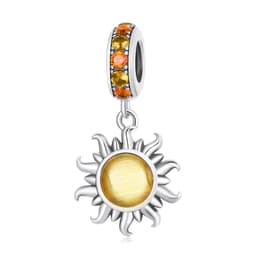 image-WOSTU 925 Sterling Silver Dreamcatcher Charm Koi Fish Dangle Heart Travel Pendant Fit Original Bracelet For Women Fine Jewelry
