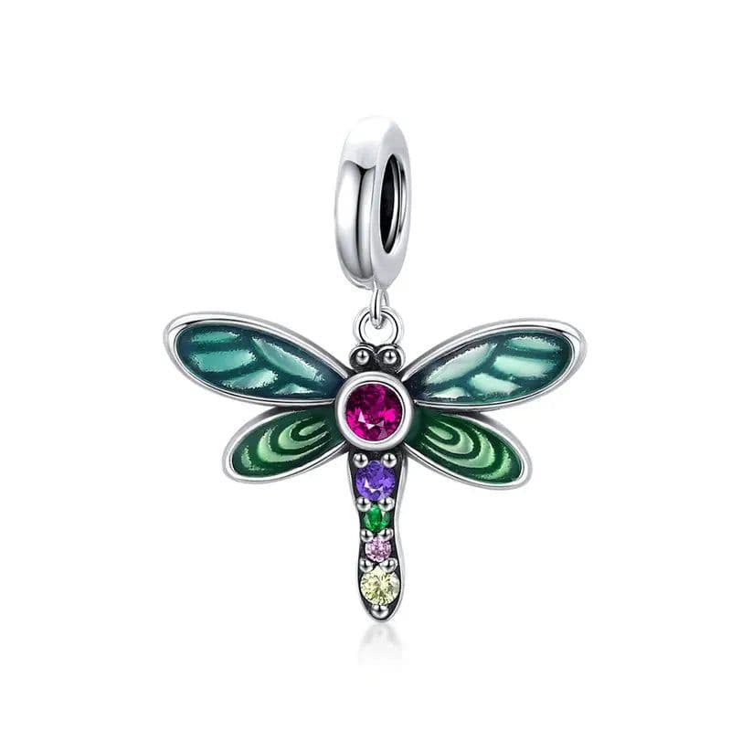 image-WOSTU 925 Sterling Silver Dreamcatcher Charm Koi Fish Dangle Heart Travel Pendant Fit Original Bracelet For Women Fine Jewelry