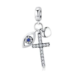 image-WOSTU 925 Sterling Silver Dreamcatcher Charm Koi Fish Dangle Heart Travel Pendant Fit Original Bracelet For Women Fine Jewelry