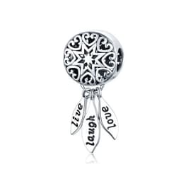 image-WOSTU 925 Sterling Silver Dreamcatcher Charm Koi Fish Dangle Heart Travel Pendant Fit Original Bracelet For Women Fine Jewelry
