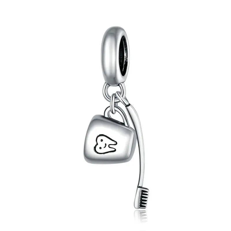 image-WOSTU 925 Sterling Silver Dreamcatcher Charm Koi Fish Dangle Heart Travel Pendant Fit Original Bracelet For Women Fine Jewelry