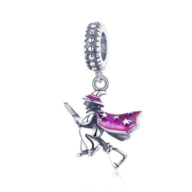 image-WOSTU 925 Sterling Silver Dreamcatcher Charm Koi Fish Dangle Heart Travel Pendant Fit Original Bracelet For Women Fine Jewelry