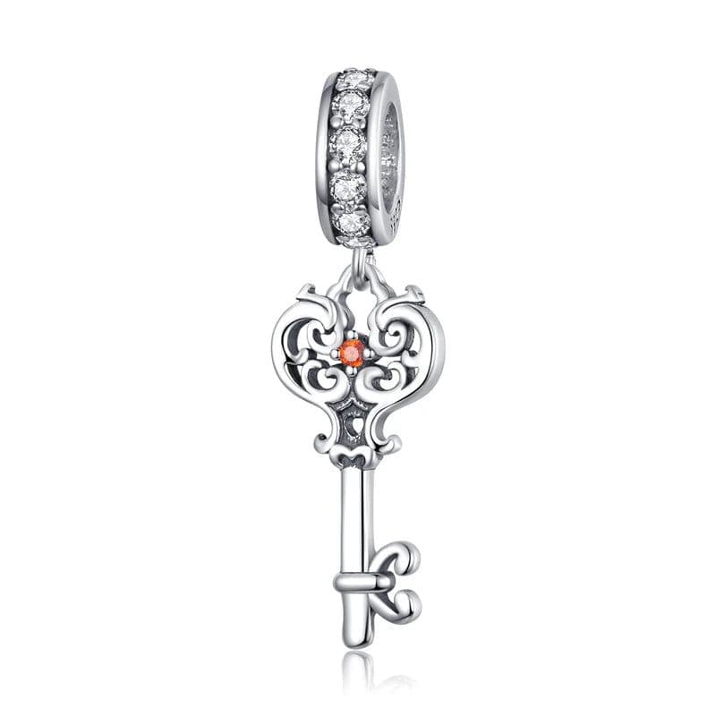 image-WOSTU 925 Sterling Silver Dreamcatcher Charm Koi Fish Dangle Heart Travel Pendant Fit Original Bracelet For Women Fine Jewelry