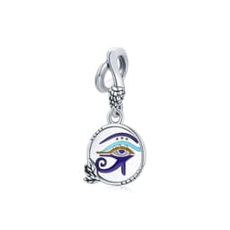 image-WOSTU 925 Sterling Silver Dreamcatcher Charm Koi Fish Dangle Heart Travel Pendant Fit Original Bracelet For Women Fine Jewelry