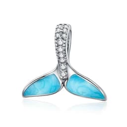 image-WOSTU 925 Sterling Silver Dreamcatcher Charm Koi Fish Dangle Heart Travel Pendant Fit Original Bracelet For Women Fine Jewelry