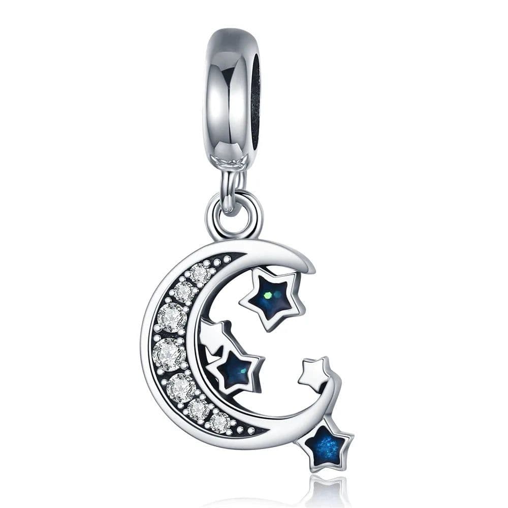 image-WOSTU 925 Sterling Silver Dreamcatcher Charm Koi Fish Dangle Heart Travel Pendant Fit Original Bracelet For Women Fine Jewelry