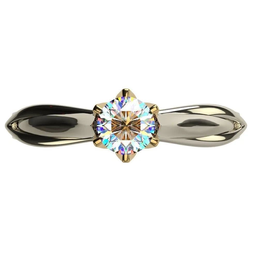 image-18K Multi Gold Ring for Women Natural 1 Carat Diamond with Diamond Jewelry Anillos De Bizuteria Anillos Mujer Gemstone Rings Box