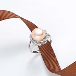image-925 sterling silver jewelry on sale big natural pearl rings for women stone ring adjustable white/pink/purple pearl