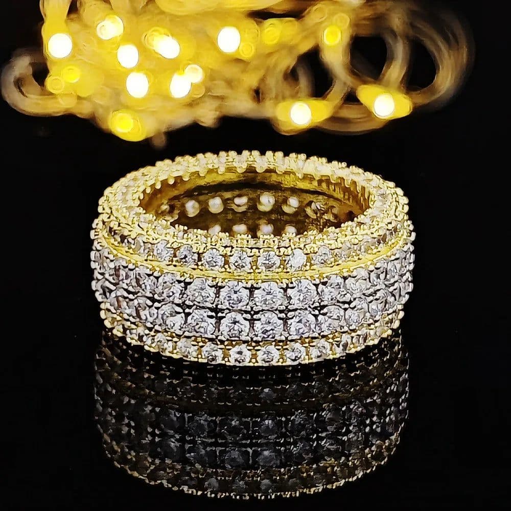 image-Handmade Luxury ring 925 Sterling silver 150pcs Round shape Diamond Cz Party wedding band rings For women men finger Jewelry