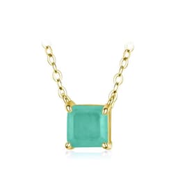 image-Modian Real 925 Sterling Silver Classic Charm Tourmaline Chain Necklace For Women Wedding Jewelry With Box Pendant Neckalces
