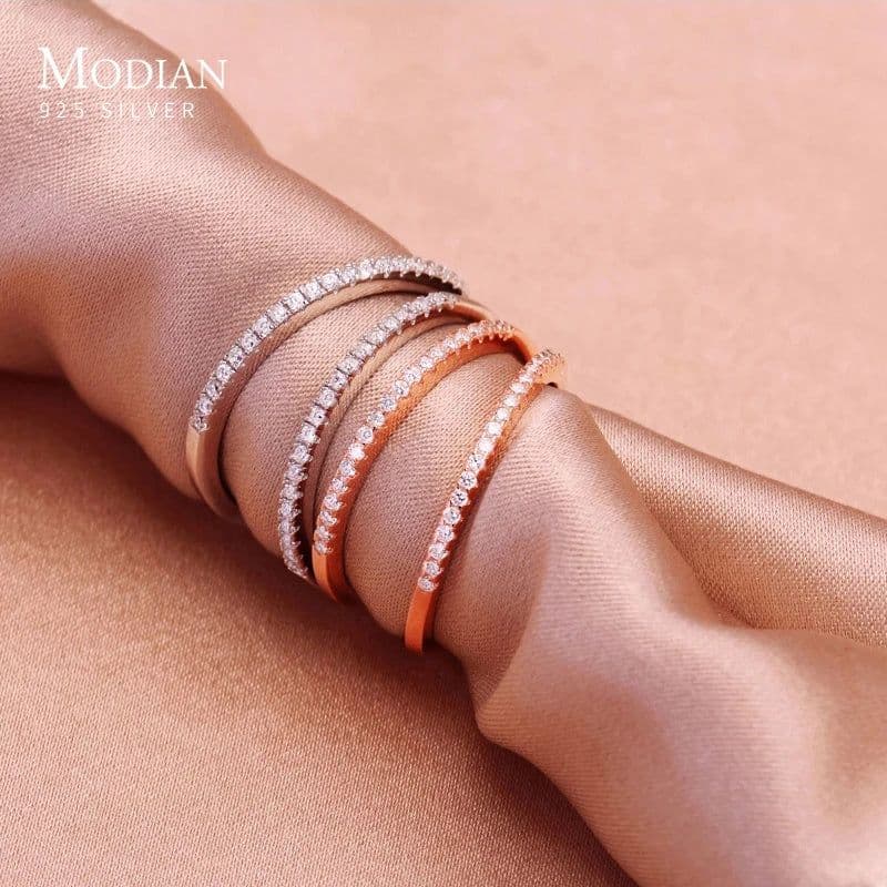image-Lowest price Promotion Wholesale 2016 Fashion Women Crystal Jewelry Simulated Zircon Party Rings 925 Sterling Silver Ring RJ222