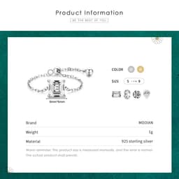 image-Modian 5 Style Clear CZ Link Chain Ring Trendy 925 Sterling Silver Adjustable Charm Gold Color Rings For Women Wedding Jewelry
