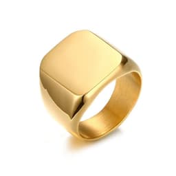 image-Vnox Smooth Men's Black Rock Punk Rings Cool Fashion Individuality Signet Ring for Men Party Jewelry