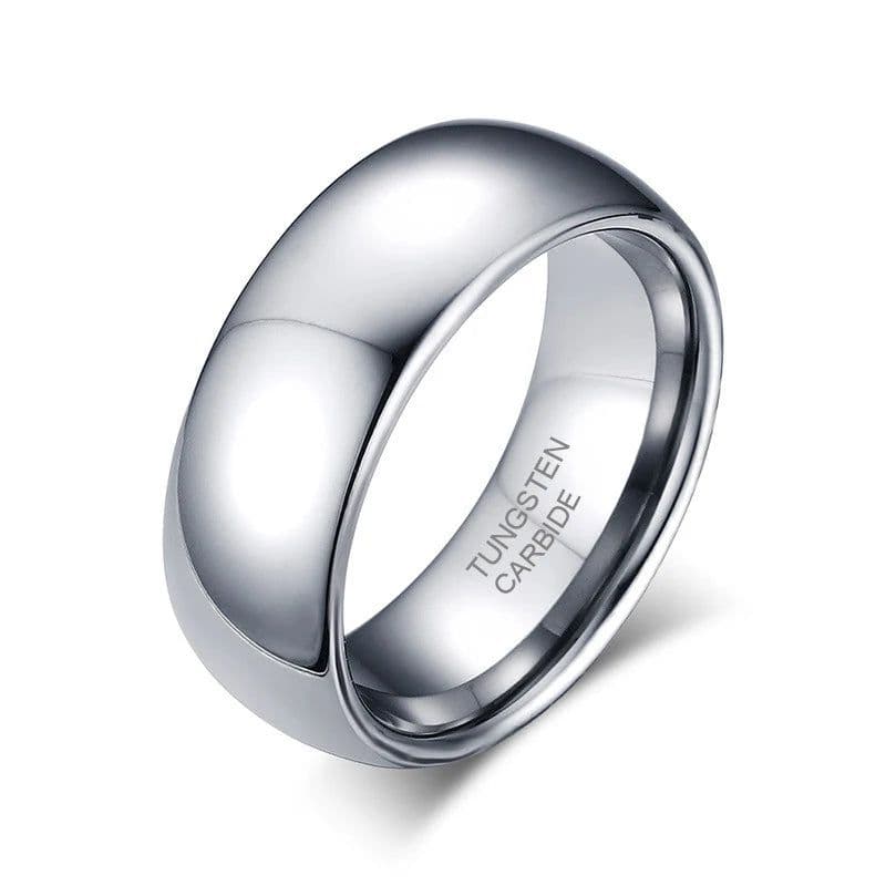image-Tigrade Classic Jewelry 2/4/6/8mm Cute Men Women Simple Rings Polish100% Pure Tungsten Carbide Ring Wedding Band Engagement Ring