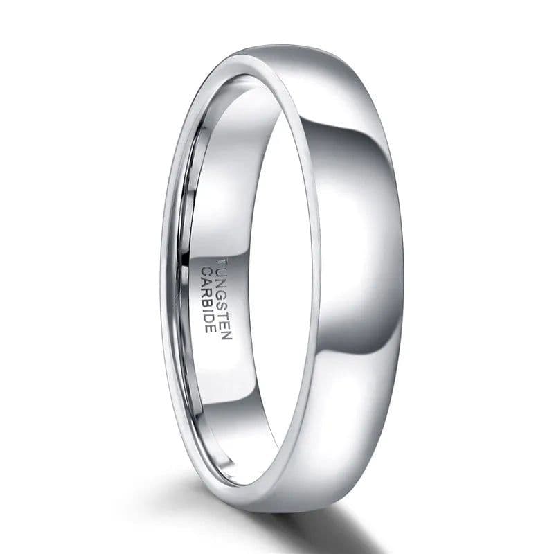 image-Tigrade Classic Jewelry 2/4/6/8mm Cute Men Women Simple Rings Polish100% Pure Tungsten Carbide Ring Wedding Band Engagement Ring
