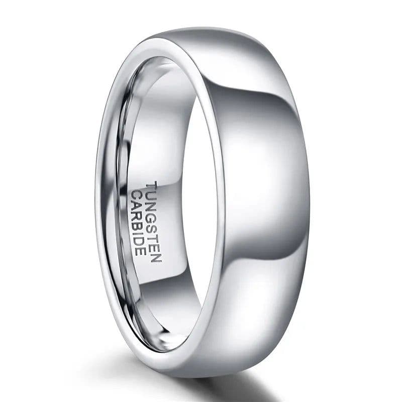 image-Tigrade Classic Jewelry 2/4/6/8mm Cute Men Women Simple Rings Polish100% Pure Tungsten Carbide Ring Wedding Band Engagement Ring