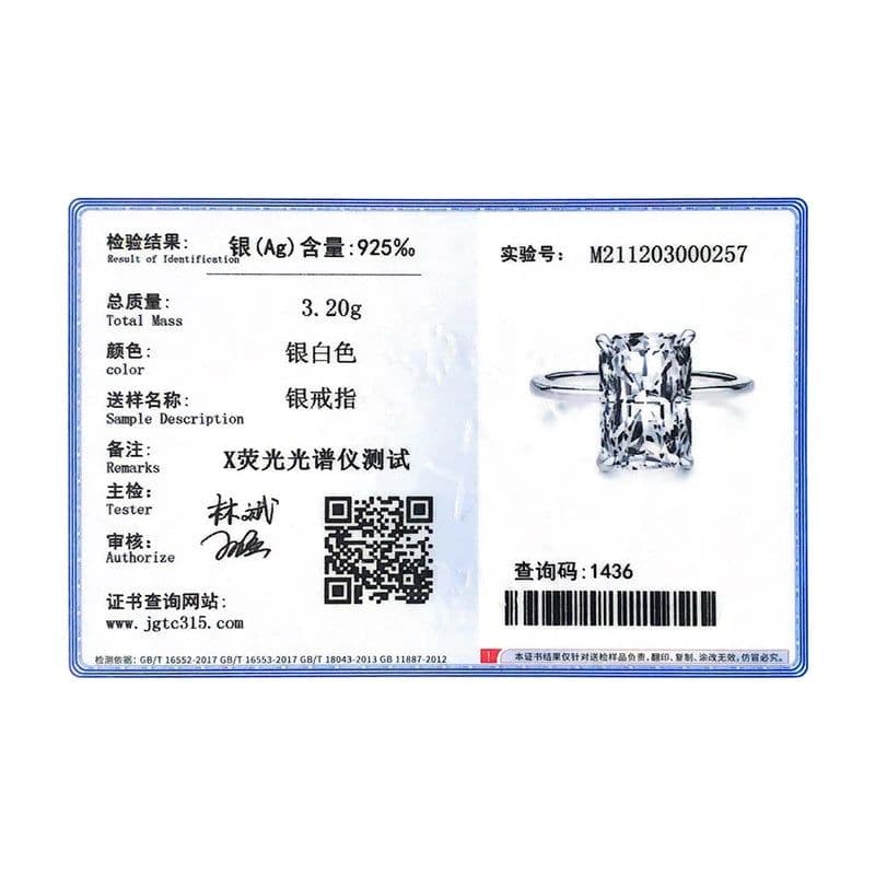 image-Modian Classic Rectangular Cutting Clear CZ Ring Solid 925 Sterling Silver Luxury Finger Rings For Women Wedding Fine Jewelry