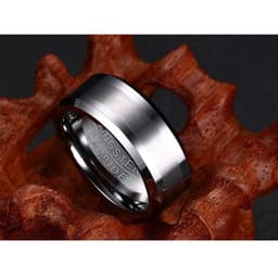 image-Vnox Classical 100% Tungsten Carbide Ring for Men Wedding Jewelry No Rust dropshipping