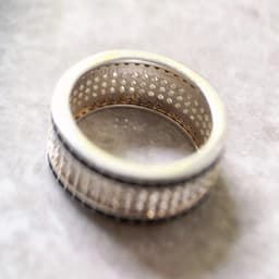 image-Black And White Ring,Europe Style Glam Fine Jewerly For Women Gift In 925 Sterling Silver
