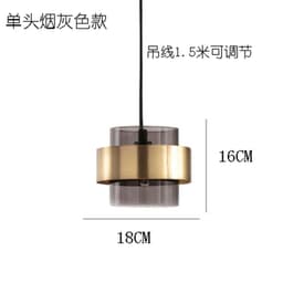 image-modern gold Cylindrical glass led pendant lights nordic Living Room Dining Room lustre kitchen Hanging Lamps home decor fixtures