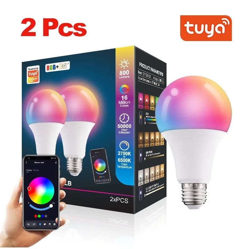 image-Tuya WiFi Smart LED Ceiling Lights 110v-240v RGB Dimmable Ceiling Lamps Round Ceiling Lamp For Bedroom Living Home Alexa Google