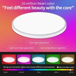 image-Tuya WiFi Smart LED Ceiling Lights 110v-240v RGB Dimmable Ceiling Lamps Round Ceiling Lamp For Bedroom Living Home Alexa Google