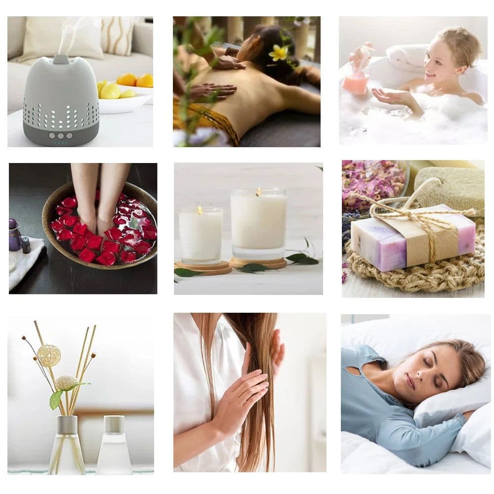 image-Lavender Eucalyptus Essential Oil Diffuser Aroma Oil 30ML Jasmine Vanilla Sandalwood Patchouli Lemon Ylang Ylang Rose Chamomile