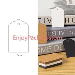 image-100Pieces Customize Personalize Logo Print Paper Jewelry Thank You Necklace Earring Holder Cards Packing Display Stand Wholesale
