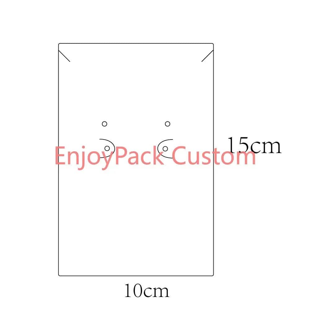 image-100Pieces Customize Personalize Logo Print Paper Jewelry Thank You Necklace Earring Holder Cards Packing Display Stand Wholesale