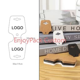 image-100Pieces Customize Personalize Logo Print Paper Jewelry Thank You Necklace Earring Holder Cards Packing Display Stand Wholesale