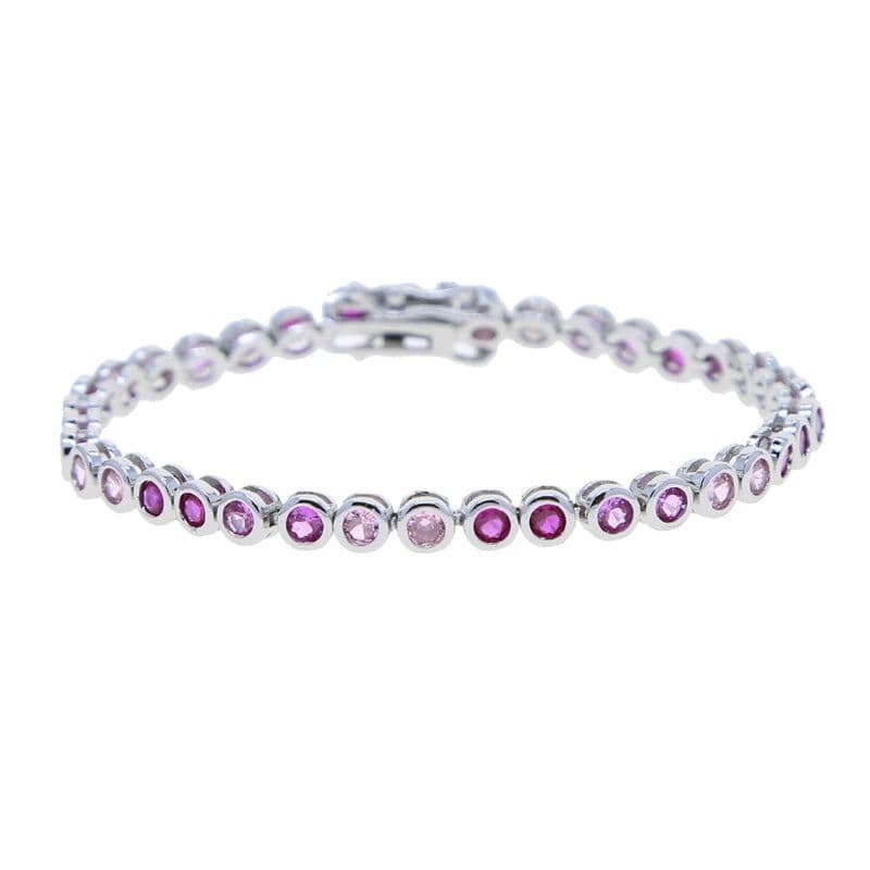 image-Various Shaped Geometric Bezel Cubic Zirconia 5A CZ Tennis Chain Bracelet Classic Fashion Women Jewelry