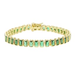 image-Various Shaped Geometric Bezel Cubic Zirconia 5A CZ Tennis Chain Bracelet Classic Fashion Women Jewelry