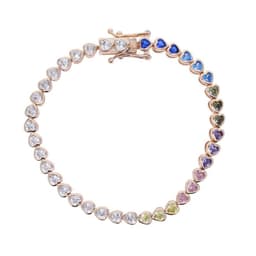 image-Various Shaped Geometric Bezel Cubic Zirconia 5A CZ Tennis Chain Bracelet Classic Fashion Women Jewelry