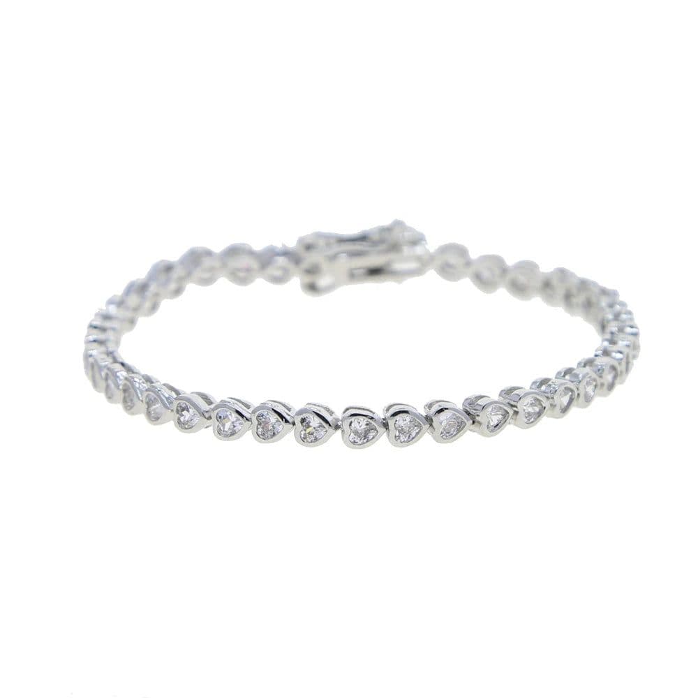 image-Various Shaped Geometric Bezel Cubic Zirconia 5A CZ Tennis Chain Bracelet Classic Fashion Women Jewelry